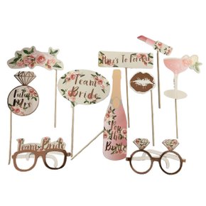 Kit Noiva Decorativo Para Foto C/10 Unidades