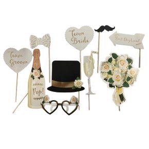 Kit Noivo Decorativo Para Foto C/10 Unidades