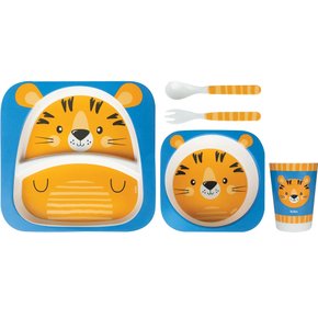 Kit Refeição em Bambu de Tigre Buba