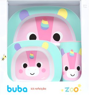 Kit Refeição Unicórnio Buba Zoo