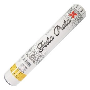 Lança Confetes Festa Prata 30cm Make+