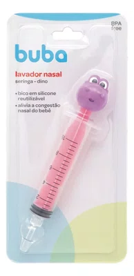 Lavador Nasal Seringa Dinossauro Roxo Buba