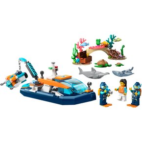Lego City Barco de Mergulho Explorador 182 Peças