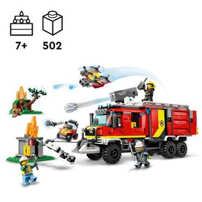Lego City Caminhão de Comando de Incêndio 502 Peças