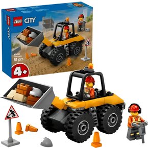 Lego City Carregadeira De Rodas De Construção Amarela 81 Peças