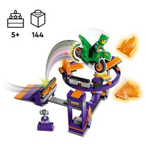 Lego City Stuntz Desafio de Enterradas com Rampa de Acrobacias 144 Peças
