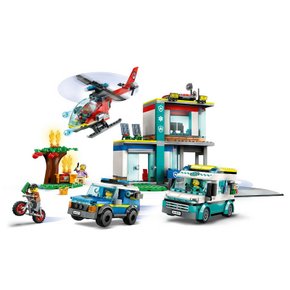 Lego City QG de Veículos de Emergência 706 Peças