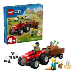Lego City Trator De Fazenda Vermelho 116 Peças