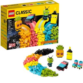 Lego Classic Diversão Neon Criativa 333 Peças
