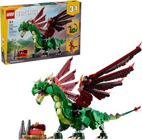 Lego Creator 3 em 1 Dragão Medieval 715 Peças