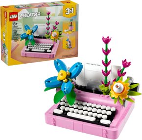 Lego Creator 3 em 1 Máquina De Escrever Com Flores 363 Peças
