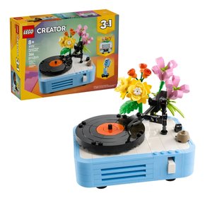 Lego Creator 3 em 1 Toca-discos Com flores 366 Peças