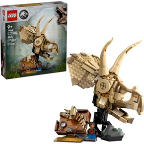 Lego Jurassic World Fósseis De Dinossauros: Crânio De Triceratops
