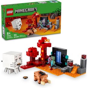 Lego Minecraft A Emboscada No Portal Do Nether 352 Peças