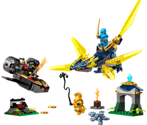 Lego Ninjago Batalha do Bebê Dragão de Nya e Arin 157 Peças