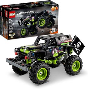 Lego Technic 2 Em 1 Monster Jam Grave Digger 212 Peças
