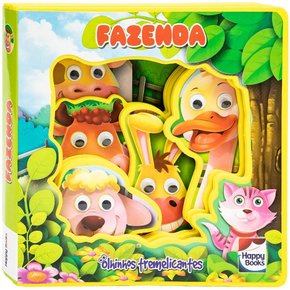 Livro Aventuras com Olhinhos Fazenda Happy Books