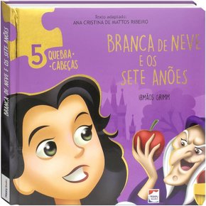 Livro Clássicos Em Quebra Cabeças Branca De Neve