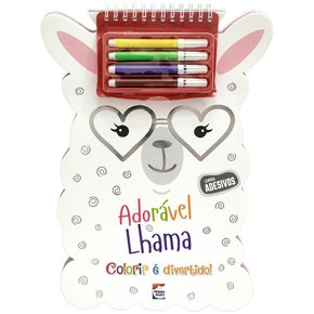 Livro Colorir É Divertido! Adorável Lhama