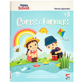 Livro Cores e Formas Cartilha De Alfabetização Happy Books