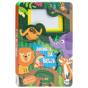 Livro Lousa Mágica! Animais da Selva Happy Books