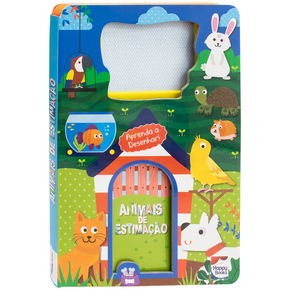 Livro Lousa Mágica Animais de Estimação Happy Books