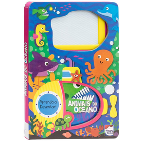 Livro Lousa Mágica Animais Do Oceano Happy Books