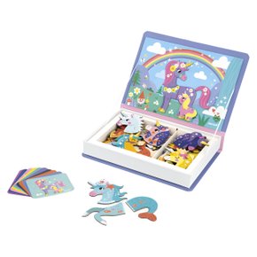 Livro Magnético Unicórnios Janod