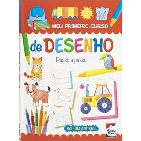 Livro Sou um artista! Meu primeiro curso de desenho Happy Books