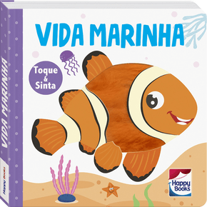Livro Toque e Sinta Vida Marinha Happy Books