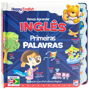 Livro Vamos Aprender Inglês Primeiras Palavras Happy Books