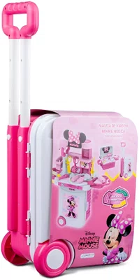 Maleta De Viagem Minnie 3 Em 1 Kit Médico Multikids