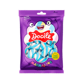 Marshmallow Twist Azul e Branco 250g Docile Marshmallow Twist Azul e Branco 250g Docile