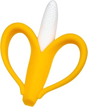 Massageador De Gengiva Banana Amarela Buba