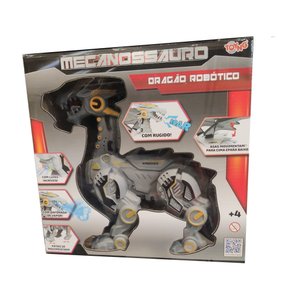 Mecanossauro Dragão Robótico Solta Fumaça com Som