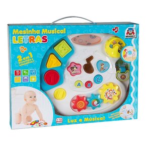 Mesinha Musical Letras Com Luz E Som Braskit