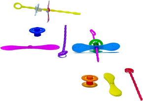 Mini Brinquedo Giro Hélice C/6 Unidades New Party