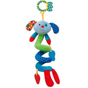 Mordedor e Chocalho Cachorrinho Mola Happy Zoo Buba