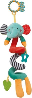 Mordedor e Chocalho Elefantinho Mola Happy Zoo Buba