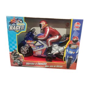 Moto Racer Movida a Fricção Azul Lider