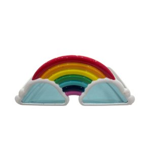 Óculos Decorativo Arco-Íris Branco