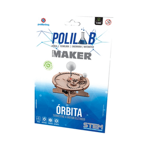 Órbita Terrestre A Motor Elétrico Em Madeira Polilab Maker Polibrinq