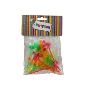 Palito Decorativo Colorido Flamingo C/20 Unidades