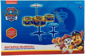 Patrulha Canina Bateria Musical Pequena Candide