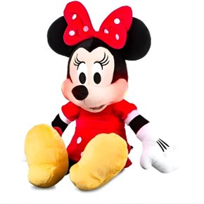 Pelúcia Da Minnie Vermelha Com Luz e Som 40cm Multikids