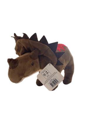 Pelúcia Dino Baby Tricerátops Marrom Lovely Toys
