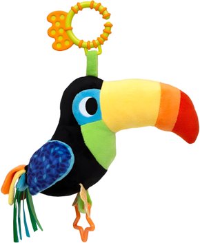Pelúcia Infantil Tucano Zaza Colorido Buba
