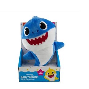 Pelúcia Musical Baby Shark Tubarão Azul Sunny