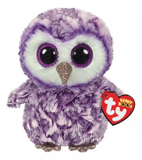 Pelúcia Ty Beanie Boos Coruja Moonlight 15cm Toyng