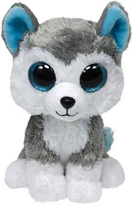 Pelúcia Ty Beanie Boos Lobo Slush 16cm Toyng